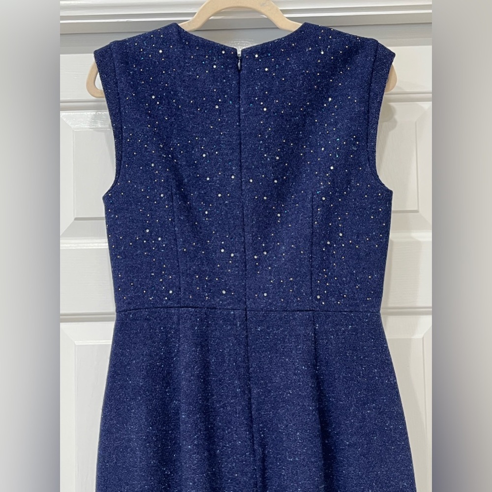 NWT J Crew Collection studded constellation sheath dress, size 6, dark blue - Picture 10 of 16